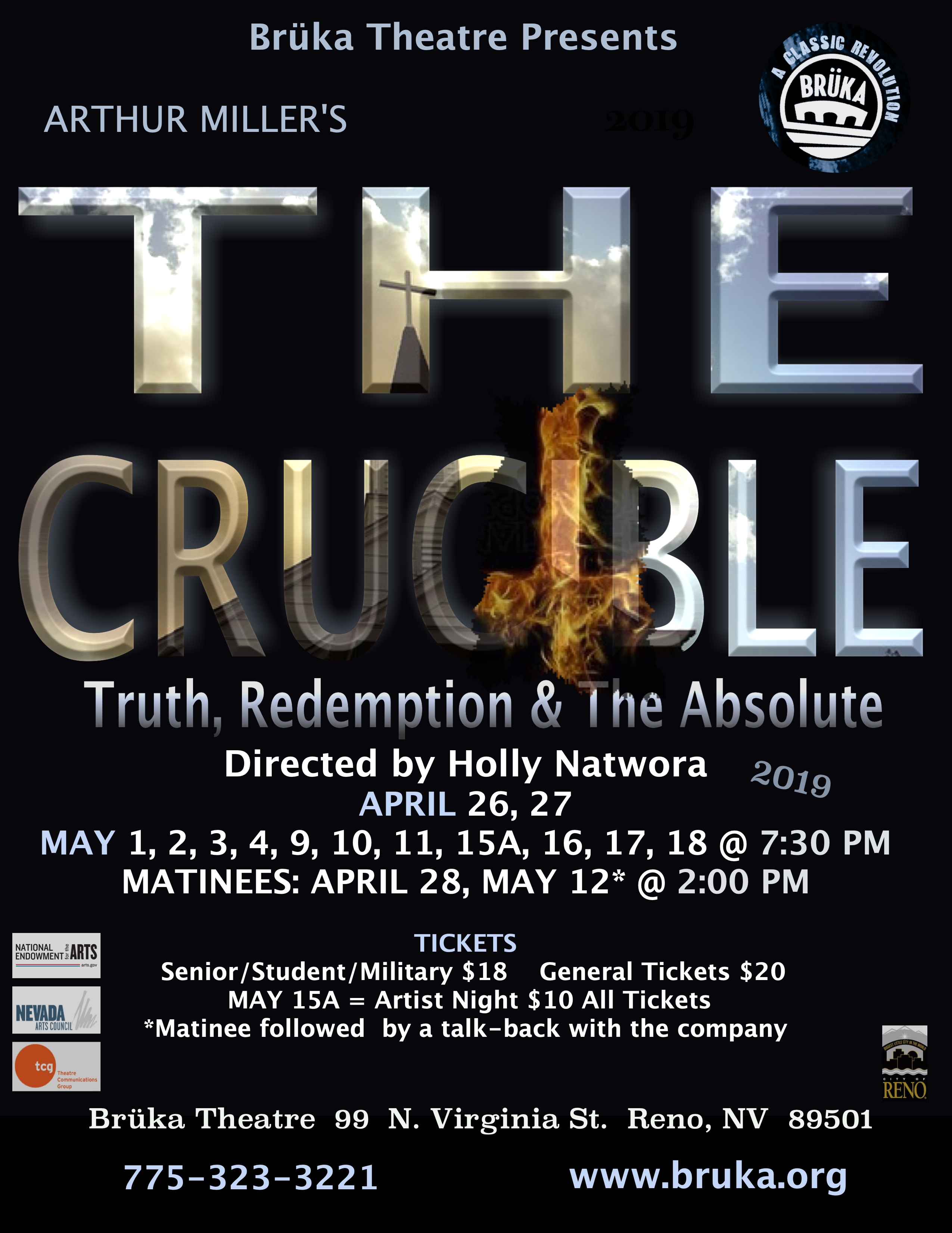 The Crucible by Arthur Miller Brüka Theatre Nevada Events