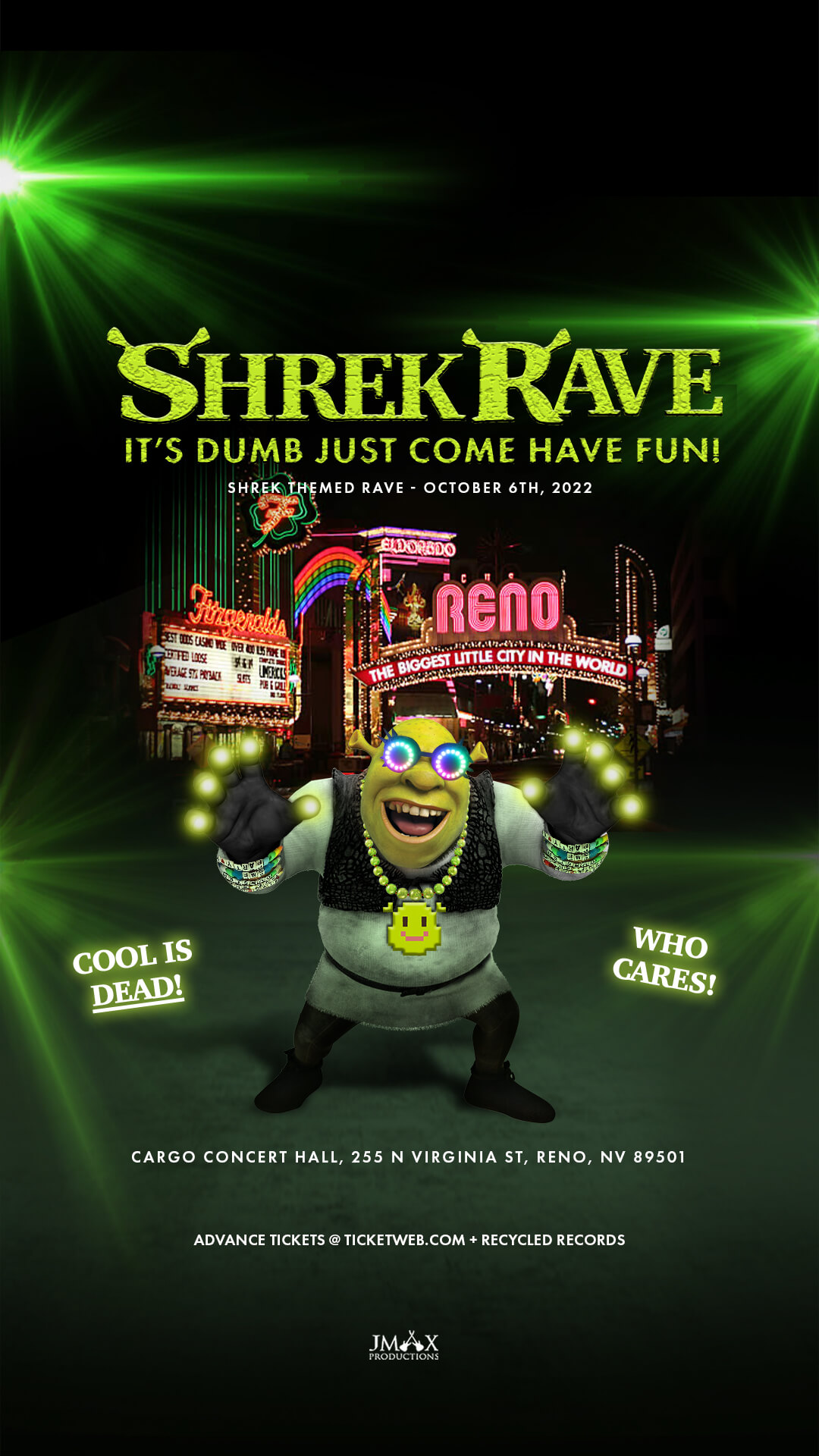 Shrek Rave Cargo Concert Hall Nevada Events