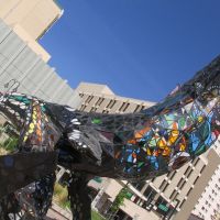 space whale sculpture in downtown reno
