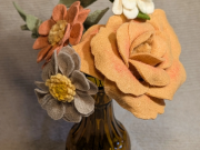 Wandering Wyld, Felt Flower Bud Vase with Mozy Studios