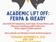 Reno-Sparks Indian Colony, Academic Lift Off: Ferpa & iReady