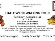 Reno-Sparks Events, Hillside Cemetery Halloween Walking Tour
