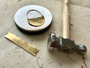 Wandering Wyld, Hammered Brass Earrings Workshop