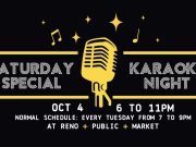 Reno Public Market, Karaoke Night