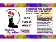 Reno Public Market, Veterans Art Garden: Event & Art Show With Makers Paradise | RPM