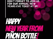 Piñon Bottle Co, New Year's Eve Toast