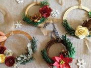 Wandering Wyld, Paper Evergreen Wreath Ornaments Workshop