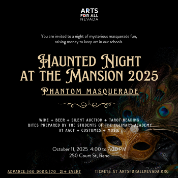 Arts for All Nevada, Haunted Night at the Mansion: Phantom Masquerade