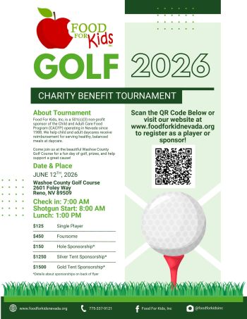 Reno-Sparks Events, Food for Kids Charity Golf Benefit Tournament
