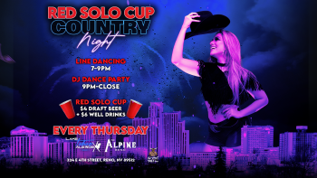 Lake Tahoe AleWorX Reno, Red Solo Cup Country Night