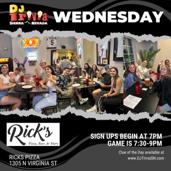 Rick's Pizza, Beer, & More, DJ Trivia