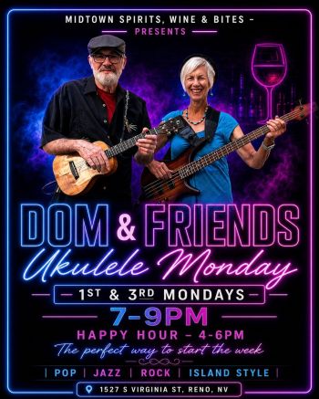 Midtown Spirits, Wine & Bites, Ukelele Monday with Dom & Friends