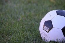 soccer ball in grass