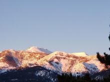 mt. rose skyline in winter