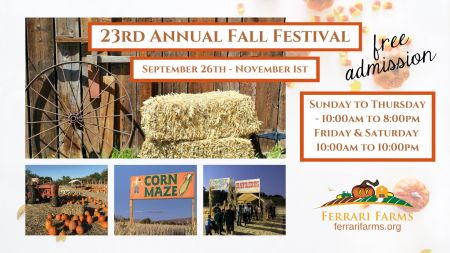 Ferrari Farms Pumpkin Patch, 23rd Annual Fall Festival