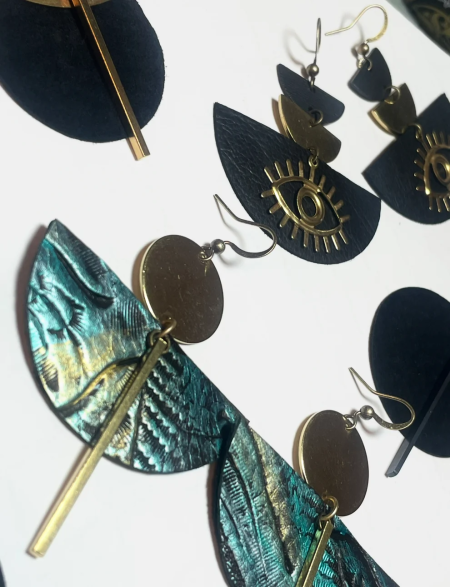 Wandering Wyld, Brass & Leather Earring Workshop with Belladrops Jewelry