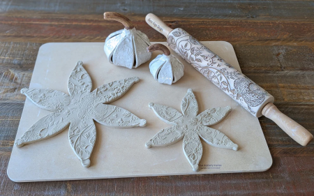 Wandering Wyld, Create a Ceramic Pumpkin with Native Blanket Design
