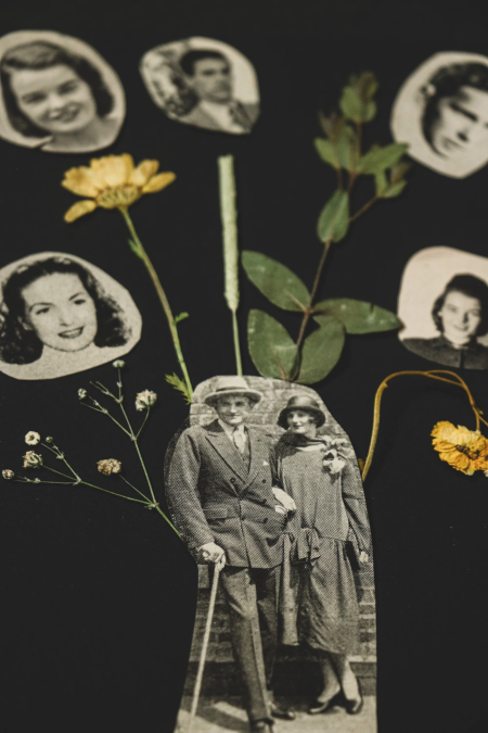 Wandering Wyld, Honoring our Roots: Family Tree Collage with Spirit of Ray