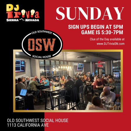 DJ Trivia, Old Southwest Social House Sundays