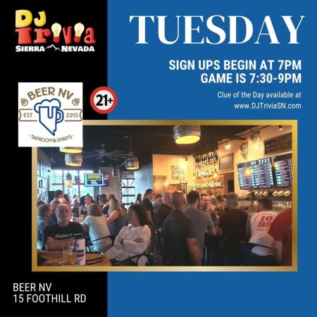 DJ Trivia, Beer NV Tuesdays