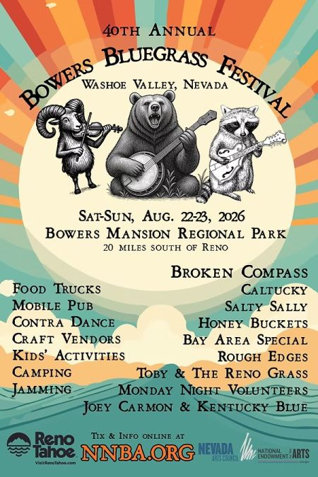 Northern Nevada Bluegrass Association, 40th Annual Bowers Bluegrass Festival