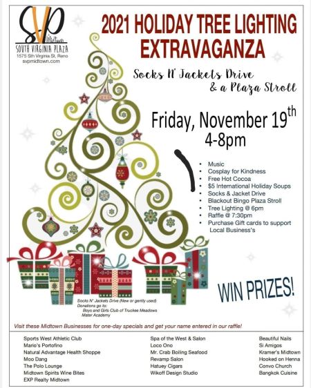 Reno-Sparks Events, Holiday Tree Lighting Extravaganza