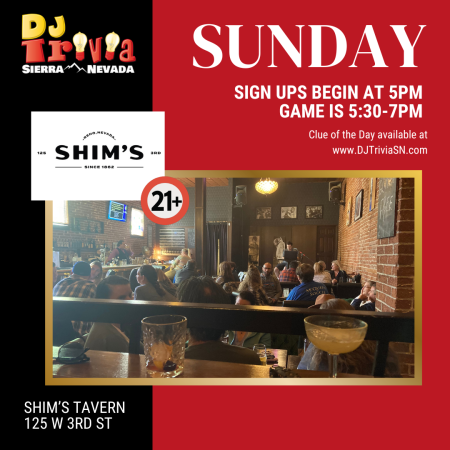 DJ Trivia, Shim's Tavern Sundays