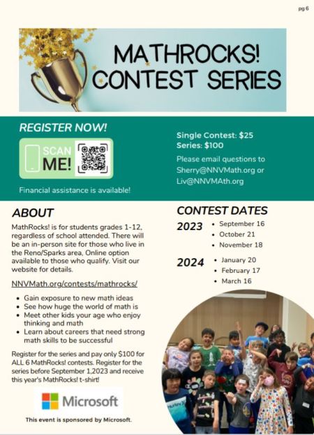 Nevada Math, Mathrocks! Contest Series