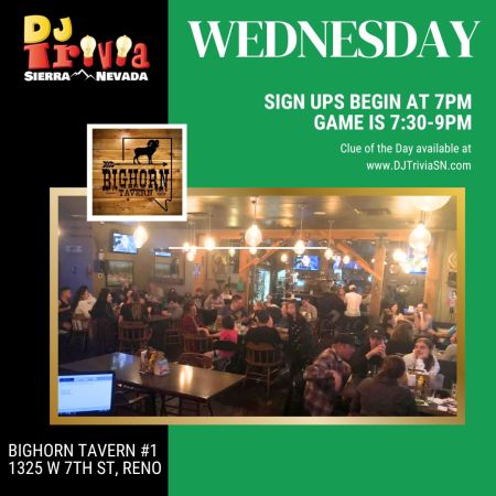 DJ Trivia, Bighorn Tavern Wednesdays