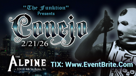 Lake Tahoe AleWorX Reno, "The Funktion" presents Conejo