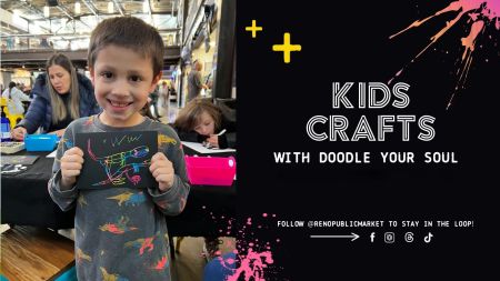Reno Public Market, Kids Crafts with Doodle Your Soul