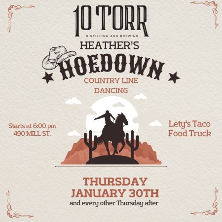 10 Torr Distilling & Brewing, Heather's Hoedown Country Line Dancing