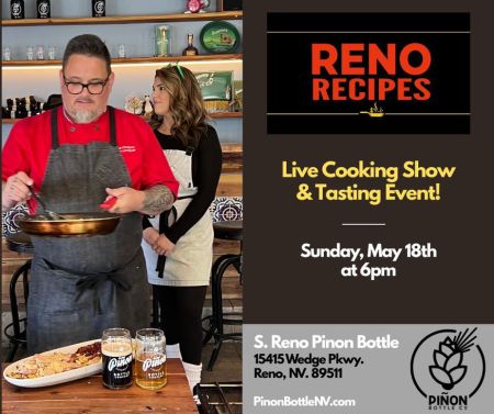 Piñon Bottle Co, Reno Recipes Live Cooking Show & Tasting