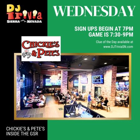 DJ Trivia, Chickie’s & Pete’s Wednesdays