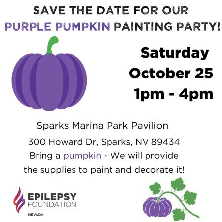 Epilepsy Foundation of Nevada, Purple Pumpkin Painting Project