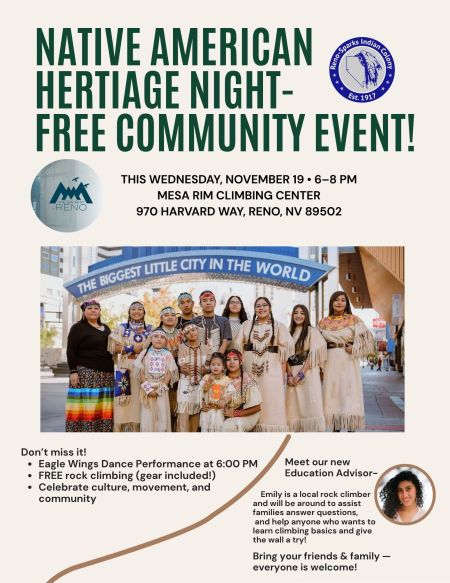 Reno-Sparks Indian Colony, Native American Heritage Night