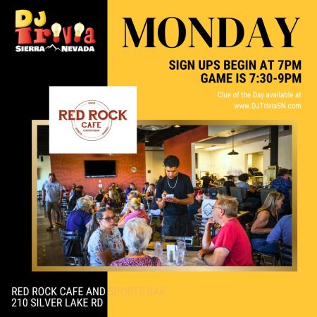 DJ Trivia, Red Rock Cafe Mondays with DJ Trivia