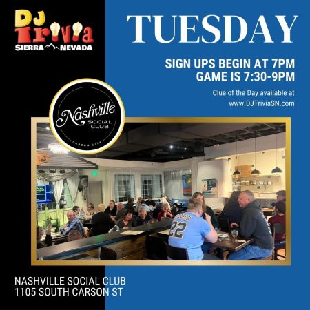 DJ Trivia, Nashville Social Club Tuesdays