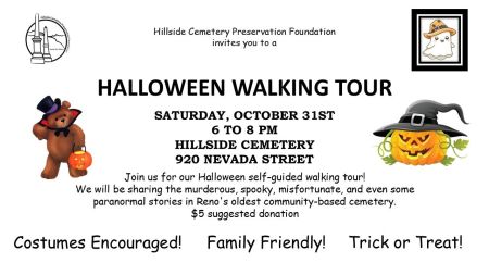 Reno-Sparks Events, Hillside Cemetery Halloween Walking Tour