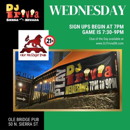 DJ Trivia, Ole Bridge Pub Wednesdays