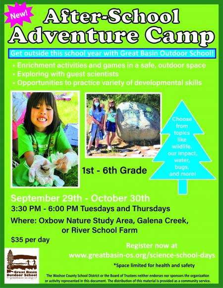 Great Basin Outdoor School, After-School Adventure Camp