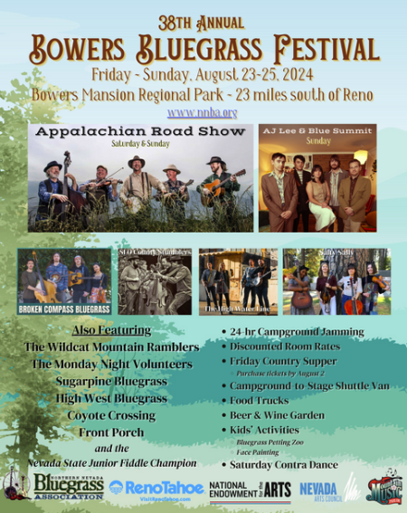 Northern Nevada Bluegrass Association, 38th Annual Bowers Bluegrass Festival