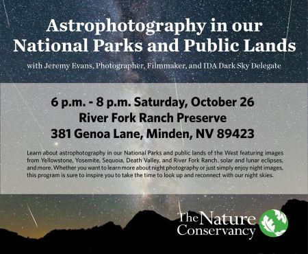 The Nature Conservancy in Nevada, Astrophotography in Our National Parks and Public Lands