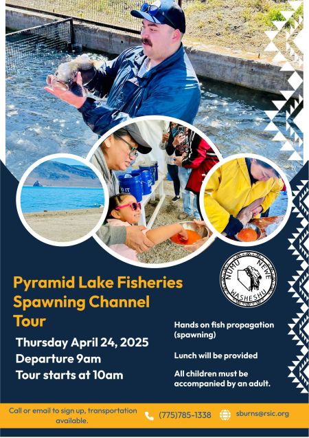 Reno-Sparks Indian Colony, Pyramid Lake Fisheries Spawning Channel Tour