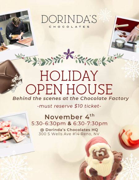 Dorinda's Chocolates, Holiday Open House