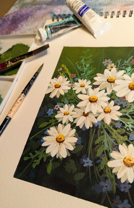 Wandering Wyld, Painting Wildflowers in Gouache