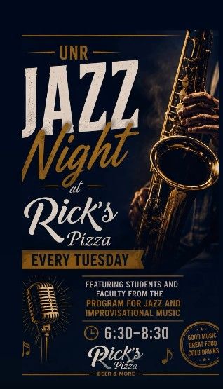 Rick's Pizza, Beer, & More, UNR Jazz Night