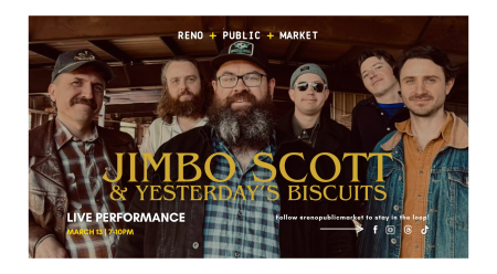 Reno Public Market, Jimbo Scott & Yesterday's Biscuits LIVE at Reno Public Market