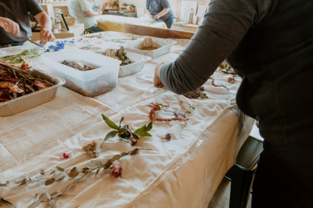 Wandering Wyld, Botanical Dyeing on Silk Scarves Workshop