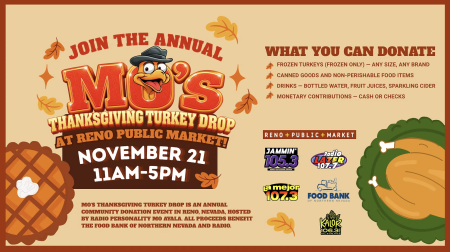 Reno Public Market, MO’s Annual Thanksgiving Turkey Drop Returns to Reno Public Market